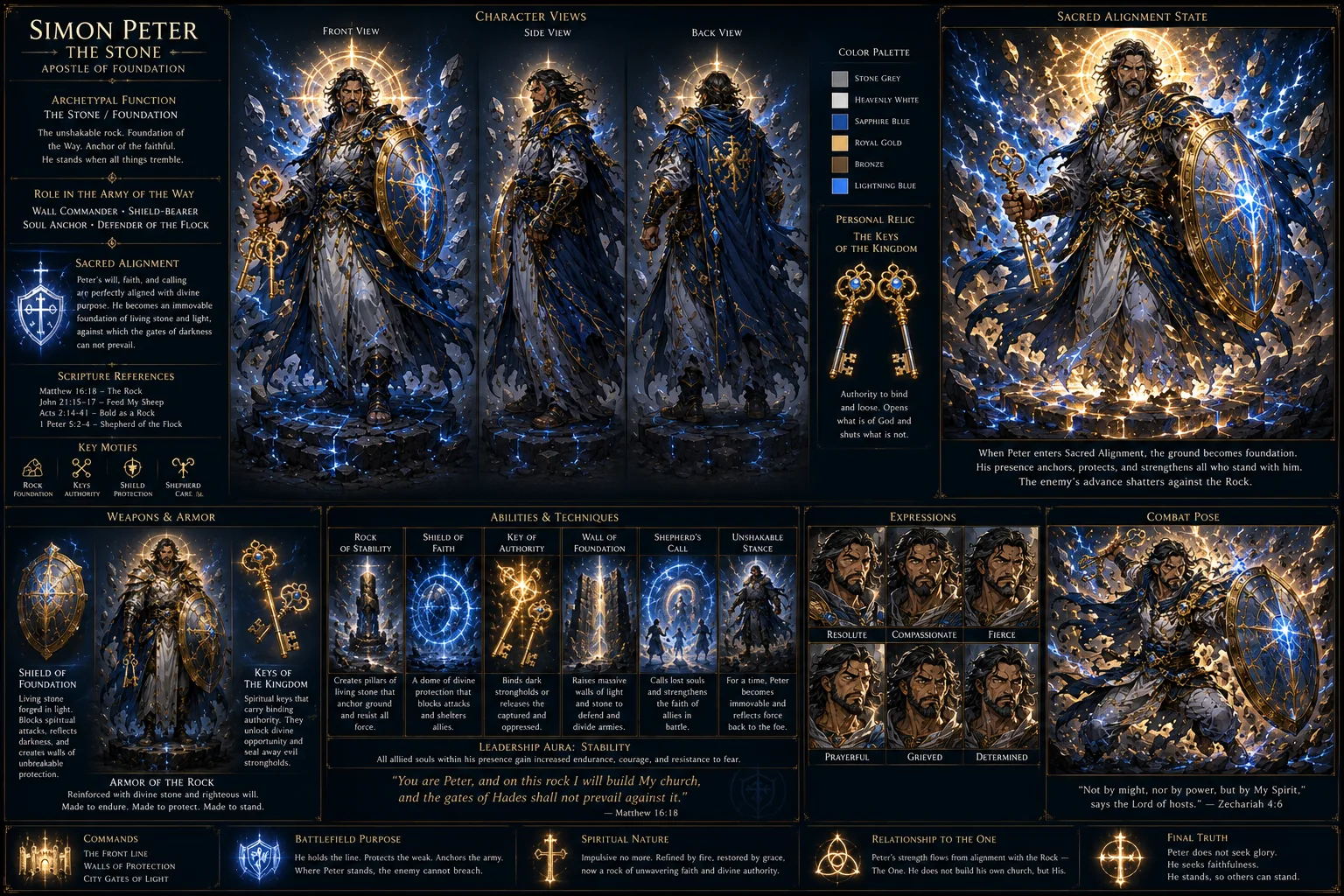 Simon Peter, The Stone, character art